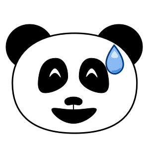 Apathetic Panda Stickers