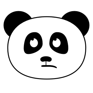 Apathetic Panda Stickers