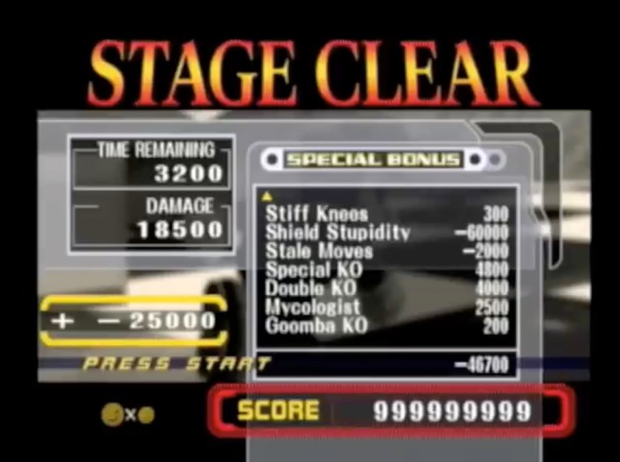 Super Smash Bros Melee - Maximum Points in Adventure Mode
