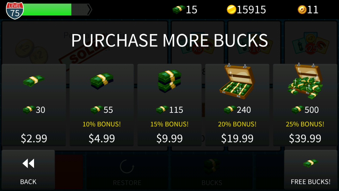 A digression on in-game currencies
