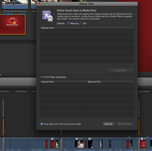 Final Cut Pro X - Camera Clip Issues